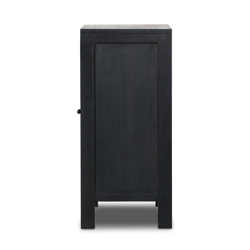 Silfa Bar Cabinet-Black Circle Cane