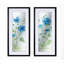« blue summer silhouette ? » ensemble de 2 reproductions de peintures à l’acrylique encadrées-31761749