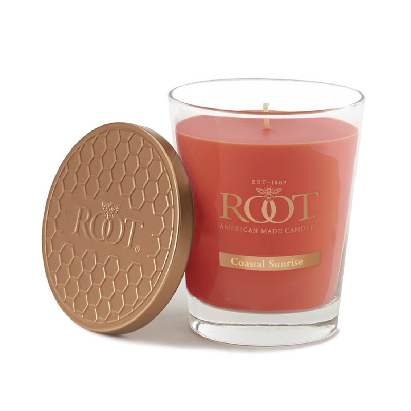 Bougie parfumée Coastal Sunrise, H 3,2 po x l 3,5 po x P 3,5 po