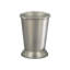 Gobelet de salle de bain en acier inoxydable | Tasse de rinçage décorative | Porte-brosse à dents et maquillage pour comptoir de meuble-lavabo, évier et bureau | Finition étain