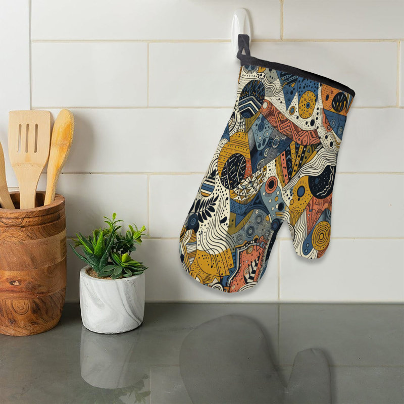 Vibrant Chaos Oven Mitt