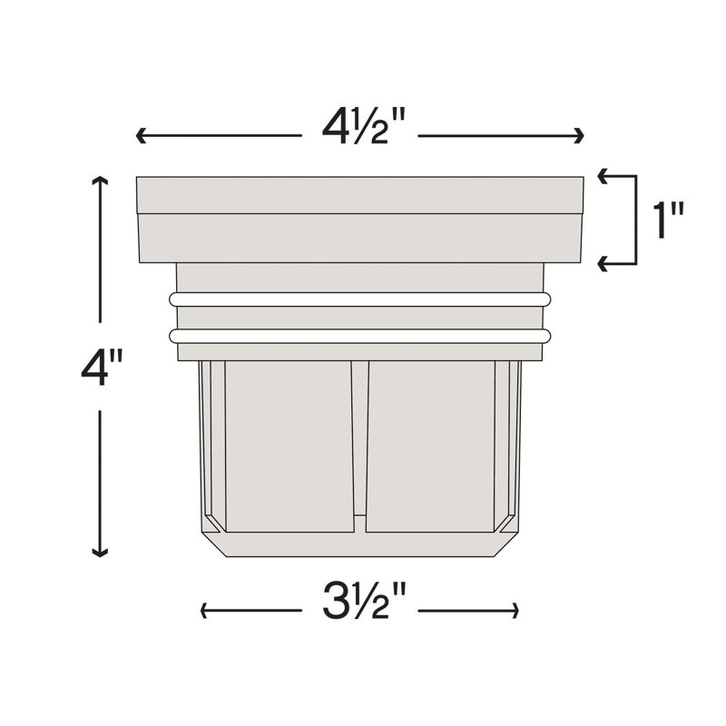 Flat Top Low Voltage Well Light, 9W, Bronze, LED