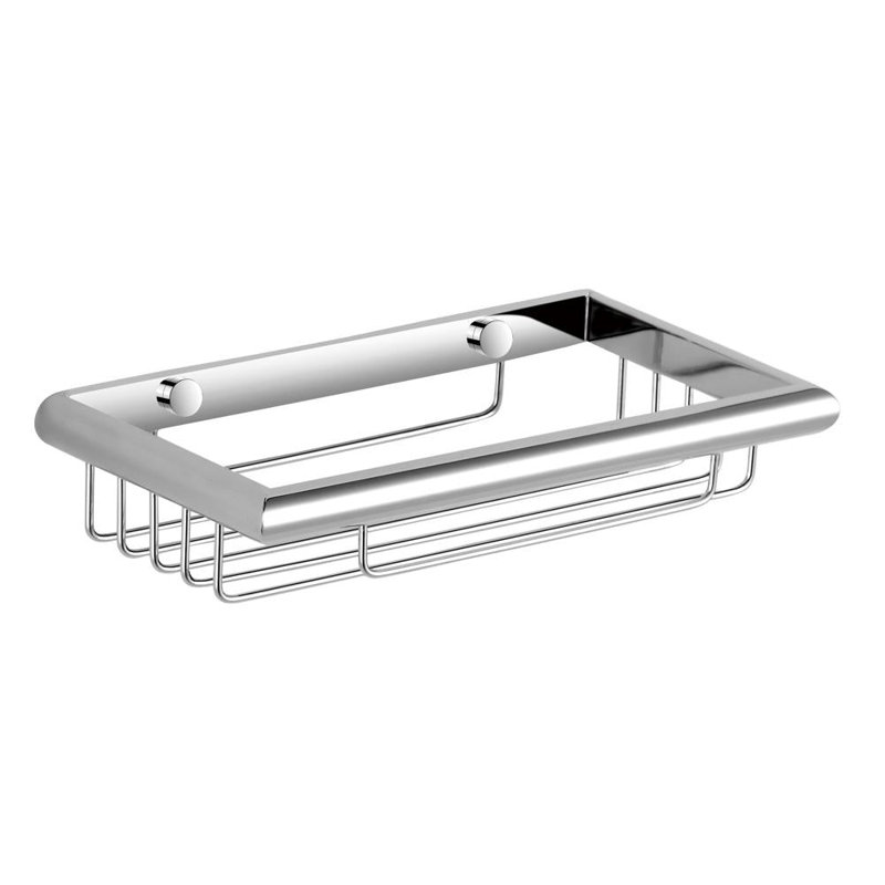 Shower Complements Shower Basket - Wall Mount - 9" Brass/Polished Chrome