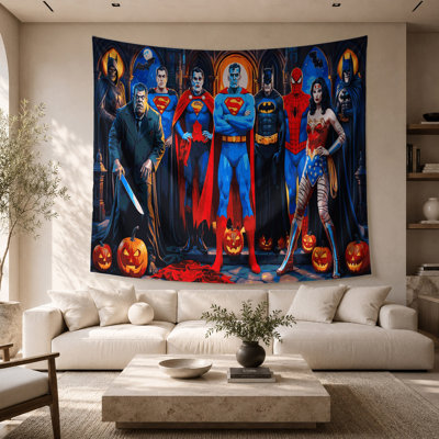 Tapisserie murale «Halloween pop culture Halloween mashups»