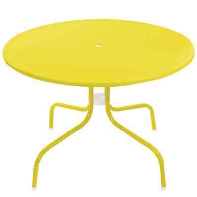 39.25-Inch Outdoor Retro Metal Tulip Dining Table