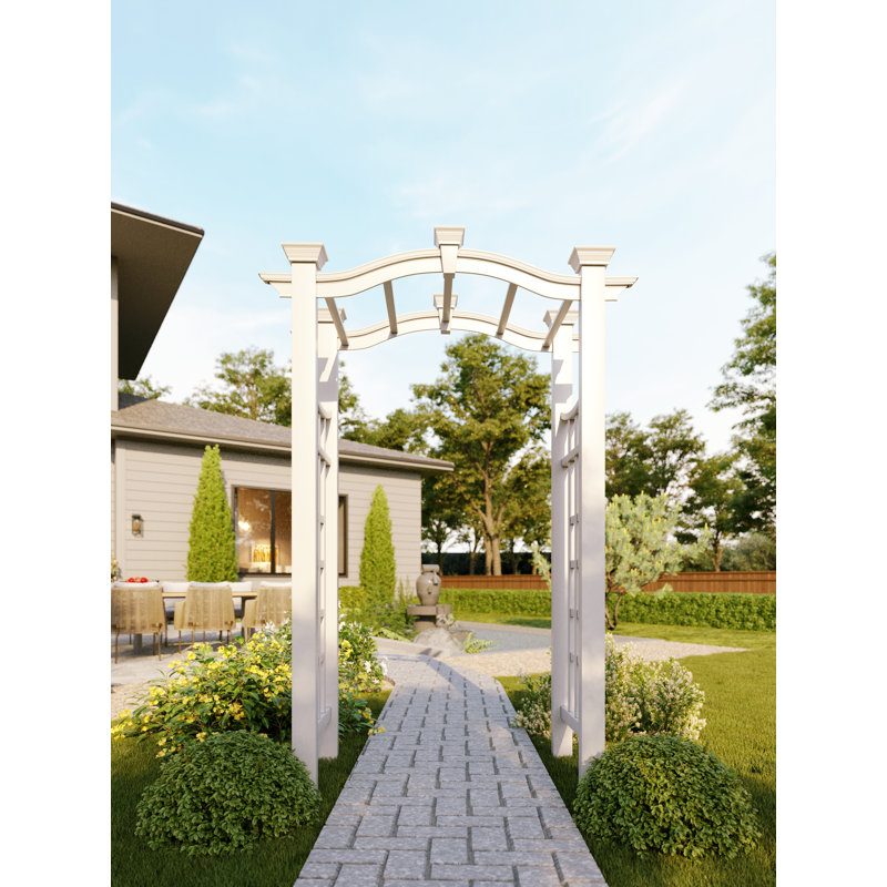 White Vinyl Arbor