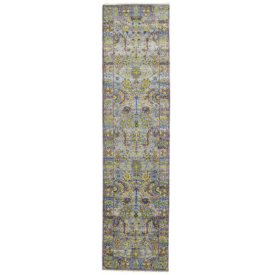 Tapis de couloir oriental Oushak Chobi