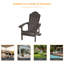 Chaise Adirondack de HiPS résistante aux intempéries-1229725491