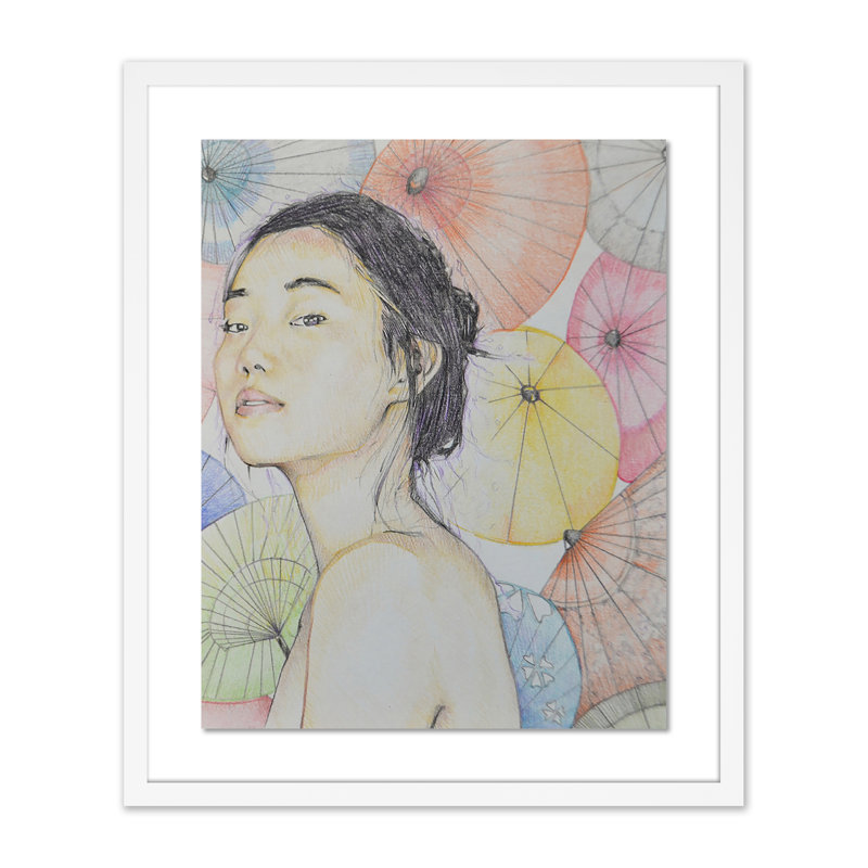 Parason Print by Martin Varennes-Cooke, White