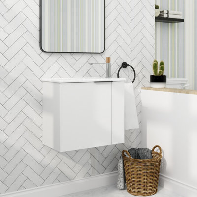 Ensemble de meuble-lavabo simple 22 po avec plateau en céramique Didio