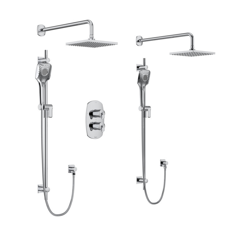Venty™ 3/4" Thermostatic & Pressure Balance Shower System with up to 6 Shared Functions featuring RioWise Valve Technology