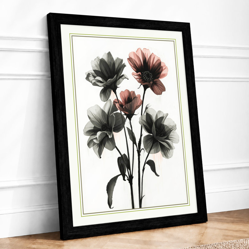 Study Botanical - Framed Print, A2 - 59.4 x 42.0 cm, Black