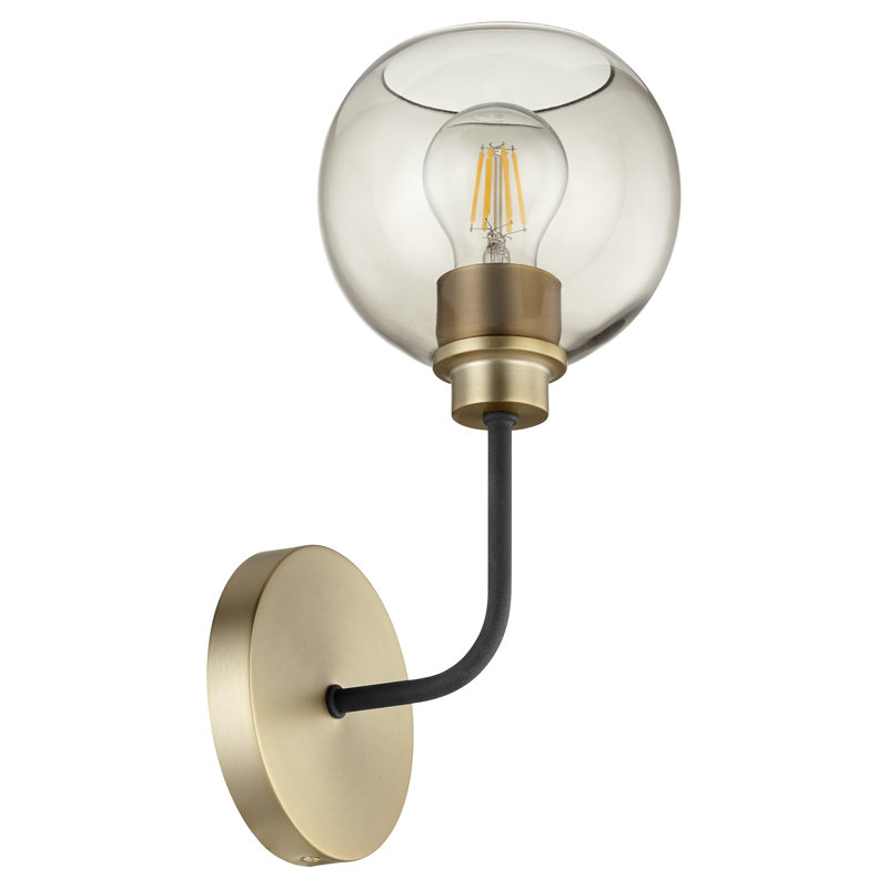 Kaymani Steel Armed Sconce, Gold