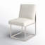 Chaise d'appoint rembourrée en acier inoxydable Athens-1213203037-1209155798