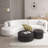 126.37" Boucle Upholstered Curved Sofa-327539489-327539490