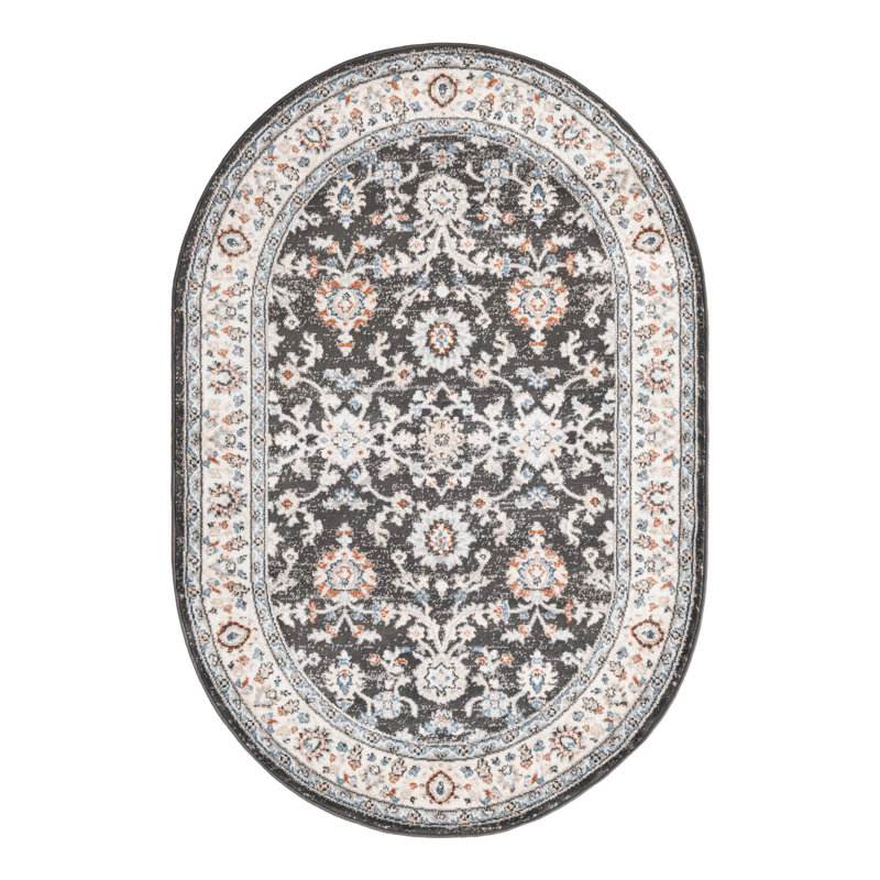 Arends Floral Indoor Rug, Oval 4' x 6'
