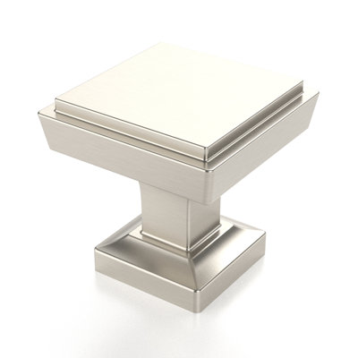 (10pk) Linden Door and Drawer Knob 1-3/16in Square