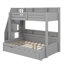 Twin Over Full Bunk Bed Featuring Storage Staircase, Pull-Out Bed, Storage Units, LED & USB Ports-67551735