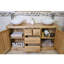 Wilsmere 1430mm Double Bathroom Vanity with Vessel Stone Basin-33065390