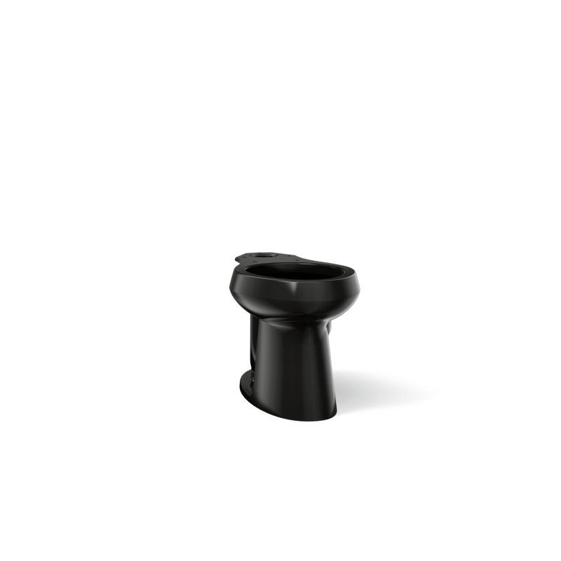 Highline Comfort Height Chair-Height Elongated Toilet Bowl, Noir