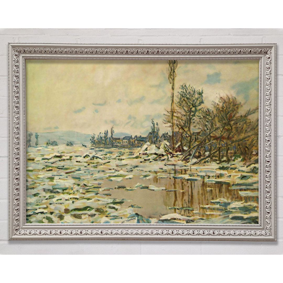 Break Up Of Ice von Claude Monet - Einzelne Bilderrahmen Kunstdrucke