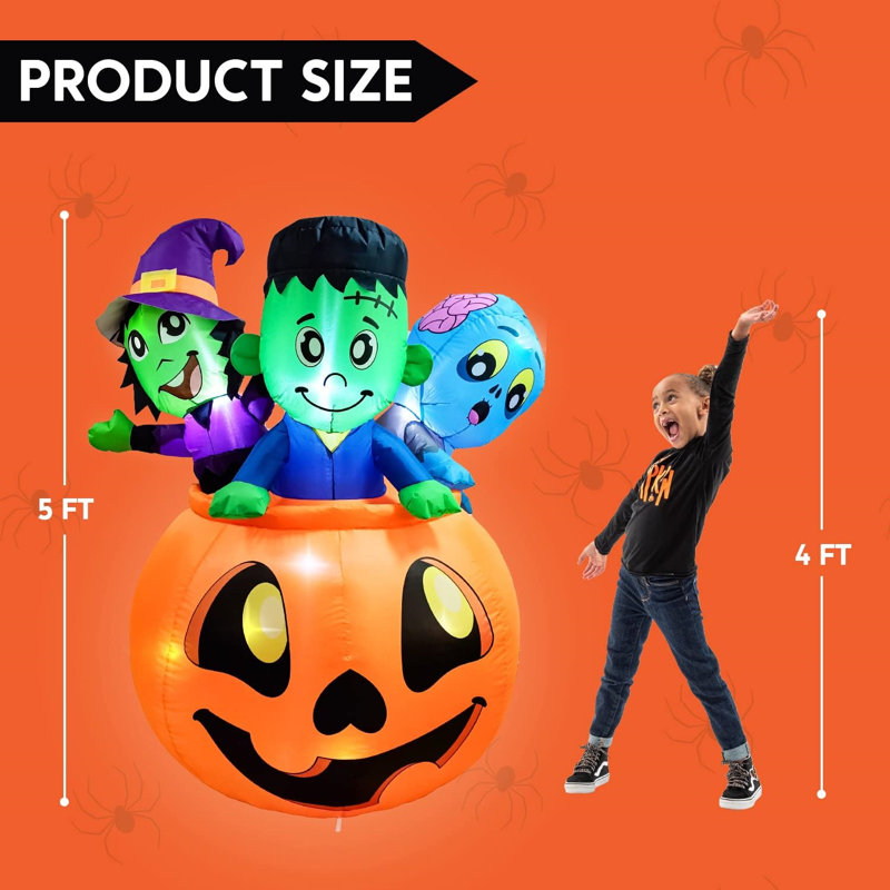 The Holiday Aisle Inflatable Pumpkin - Thumbnail 3