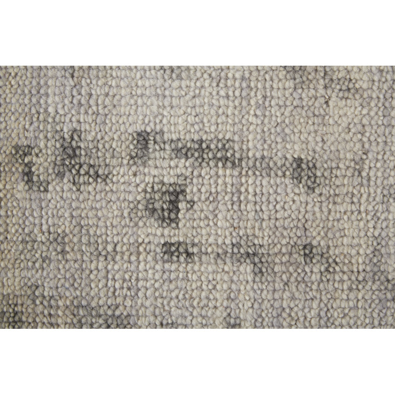 Wyman Transitional Abstract, Ivory/Gray Area Rug, Rectangle 9'6" x 13'6"