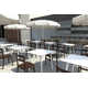 Burt 31'' Synthetic Laminate Outdoor Dining Table