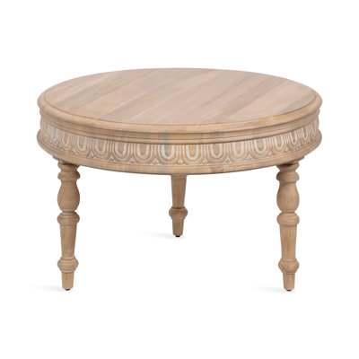 Iqrame Wooden Round Living Room Coffee Table by Ophelia & Co.