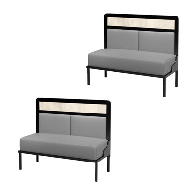 Faux Leather Upholstered Bench