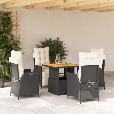 Wicker Patio Dining Set Table,