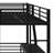 L-Shaped Bunk Bed With Loft Bed, Metal Triple Bunk Bed With Slide And USB Ports-450429889