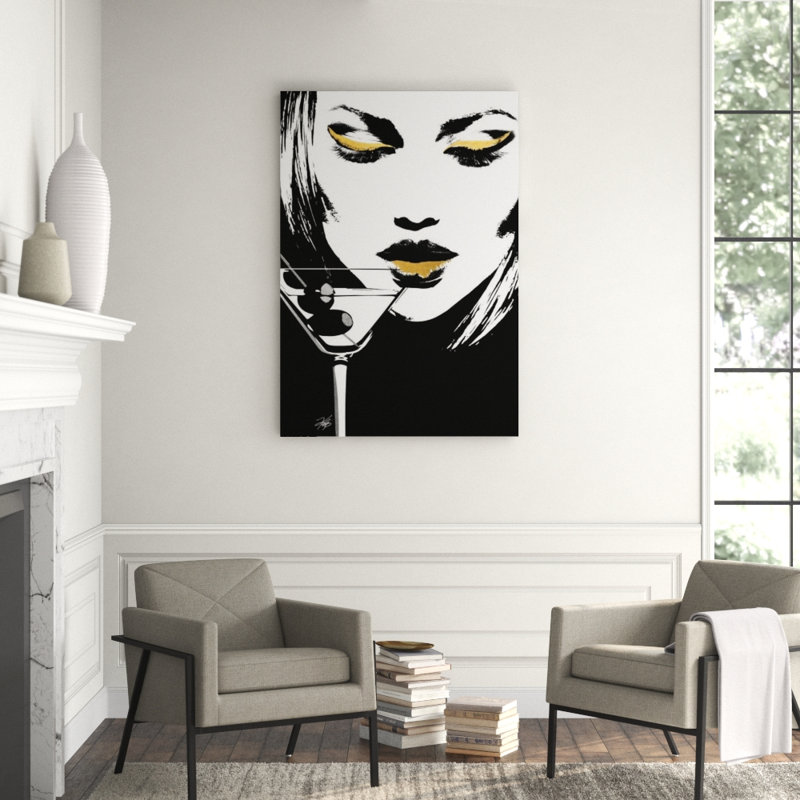 Glam Rock V Painting by Kelli Ellis, 58" H x 40" W, Glass Coat
