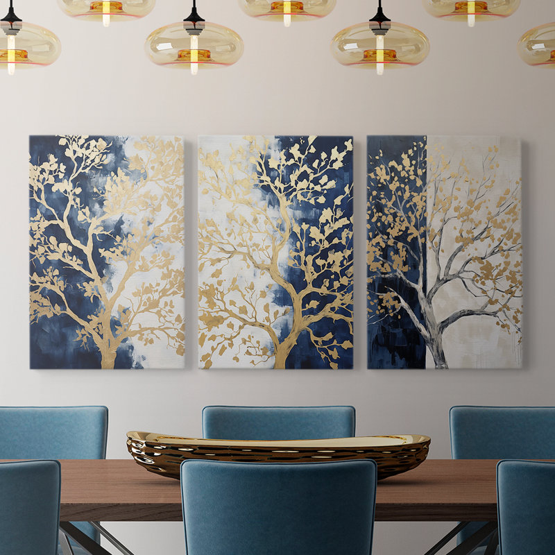Lanscape Study Series - Ensemble de toiles tendues avec châssis Premium - Prêt à être accroché