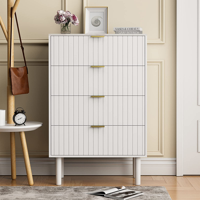 Salisbury 23.74'' W 4 - Drawer Dresser, White