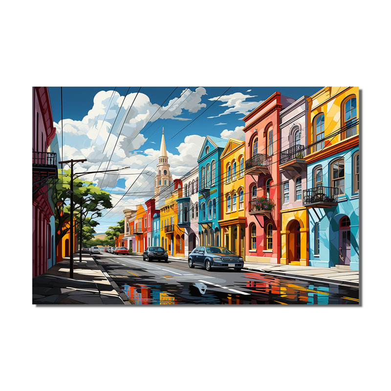 City Charleston Popart II - impressions murales Charleston