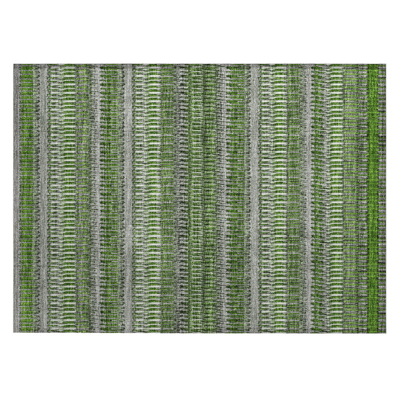 Kinslee Striped Indoor / Outdoor Rug, Rectangle 1'8" x 2'6"