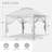 11 x 11 ft Patio Pop up Canopy with Mosquito Netting-115622912