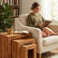 Mundelein Solid Wood Sled Nesting Tables