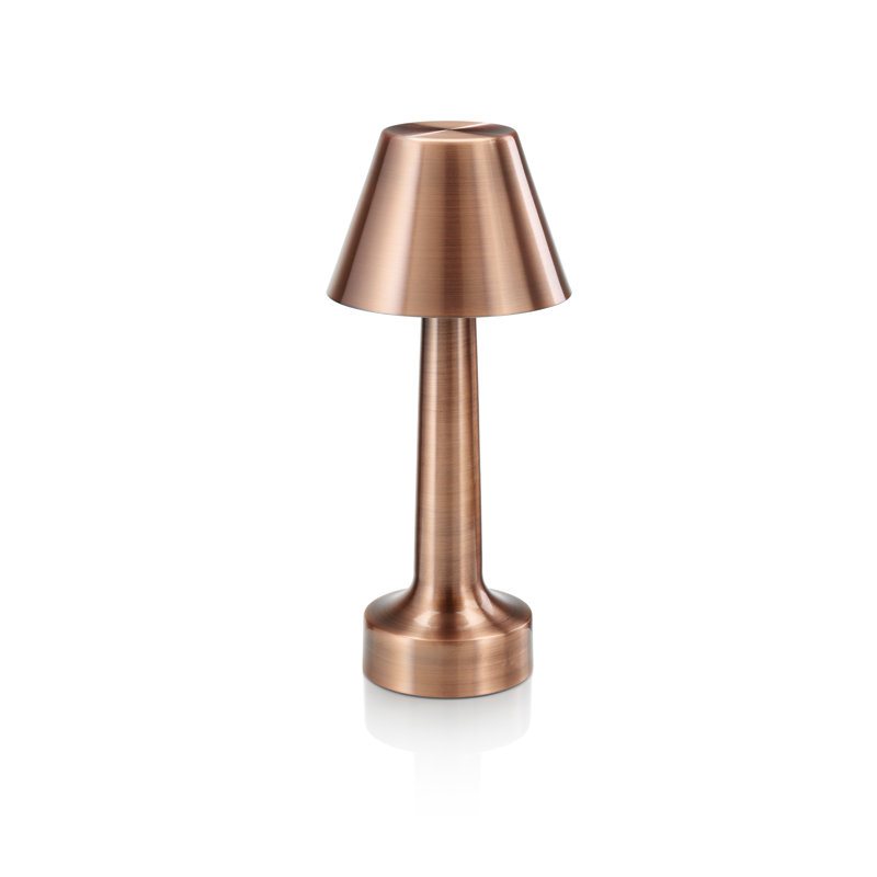 Weranna Metal USB Table Lamp, Brown
