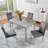 5 Piece Wooden Dining Table Set