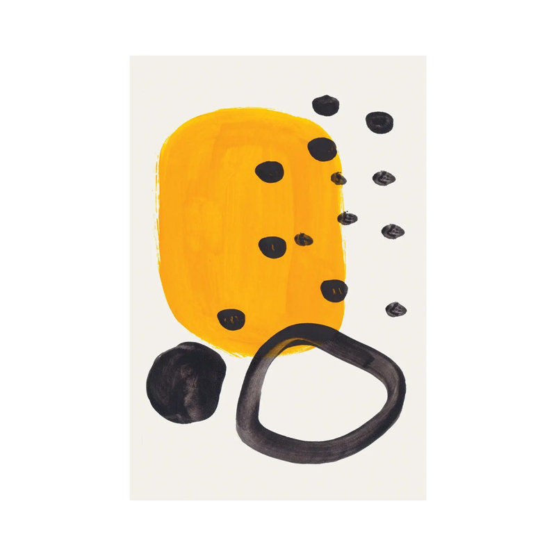 «Mustard Ring» par - Toile tendue, H 12 po x l 8 po x P 0,75 po