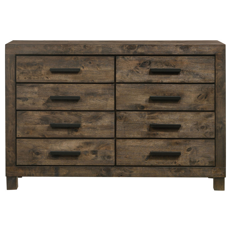 Bren Rustic Golden Brown 8-drawer Dresser
