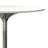 Osborne 36"W Genuine Marble And Iron Contemporary Dining Table With Pedestal Base