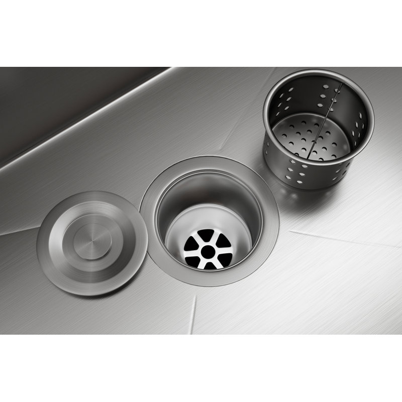 Évier de cuisine en acier inoxydable encastrable L 32 po x l 19 po x H 10 po