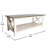 Crary Farmhouse Style Solid Wood Coffee Table with Traditional Crisscross Accents-724120803-724120801