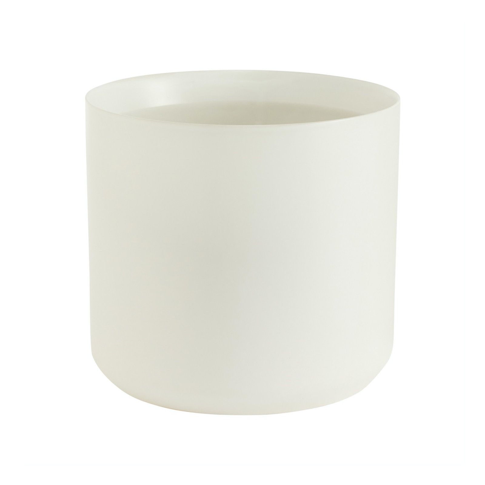 Parsons Handmade Ceramic Pot Planter, 9" H x 8.5" W x 8.5" D, White