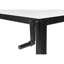 Bureau d'ordinateur, bureau personnel, debout, réglable, L 48 po, travail, ordinateur portable, stratifié blanc, métal noir, contemporain, moderne-1942507166