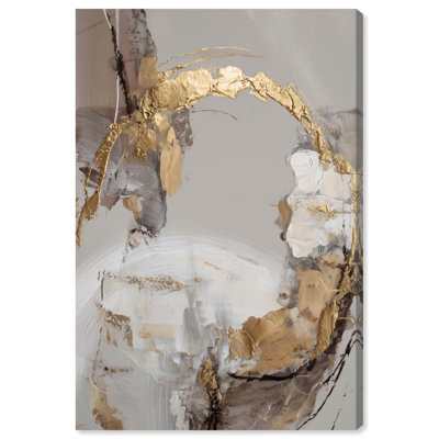 Golden Arc III Canvas Print Gold Wall Decor by Art Remedy, Gallery Wrapped, 16 x 24