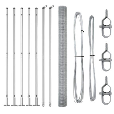 Vidaxl Fence With Posts Steel